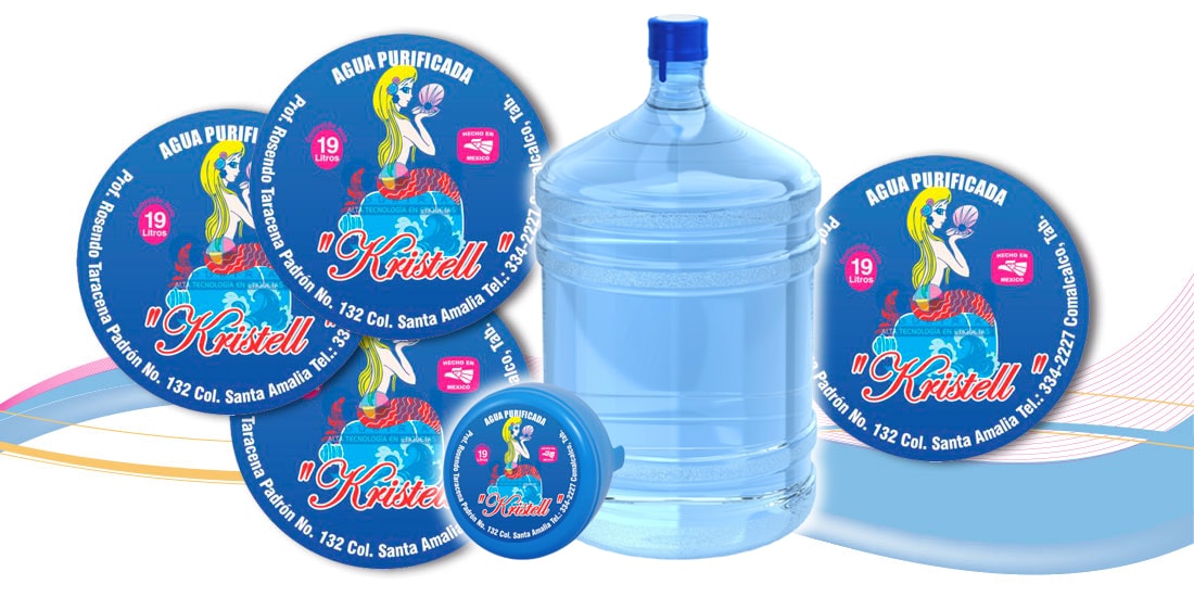 Etiqueta autoadherible Agua Kristell