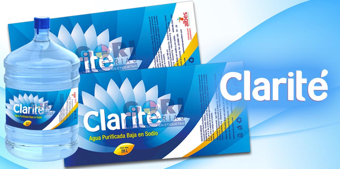 Etiqueta autoadherible Clarité