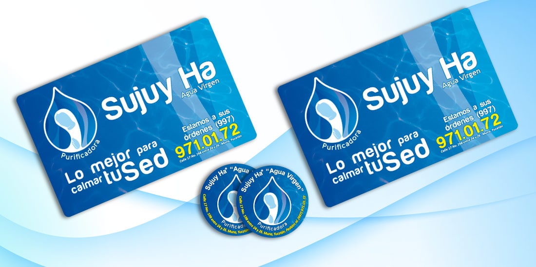 Etiquetas autoadhesivas para agua envasada