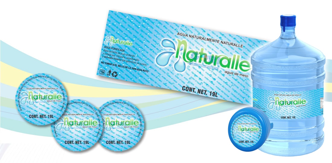Etiqueta autoadherible Agua Naturalle