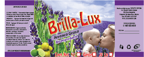 Brilla-Lux etiquetas autoadheribles