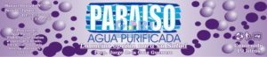 Etiqueta autoadherible Agua Paraíso