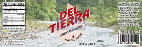Etiquetas autoadheribles Agua Del Tierra
