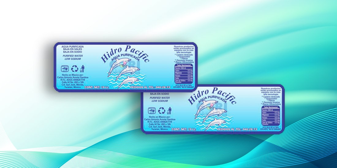 Etiqueta autoadherible Hidro Pacific