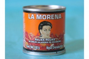 Etiquetas autoadhesivas para chiles enlatados