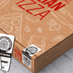 Etiquetas autoadhesivas para pizzas