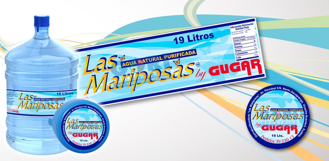 Etiqueta autoadherible Las Mariposas
