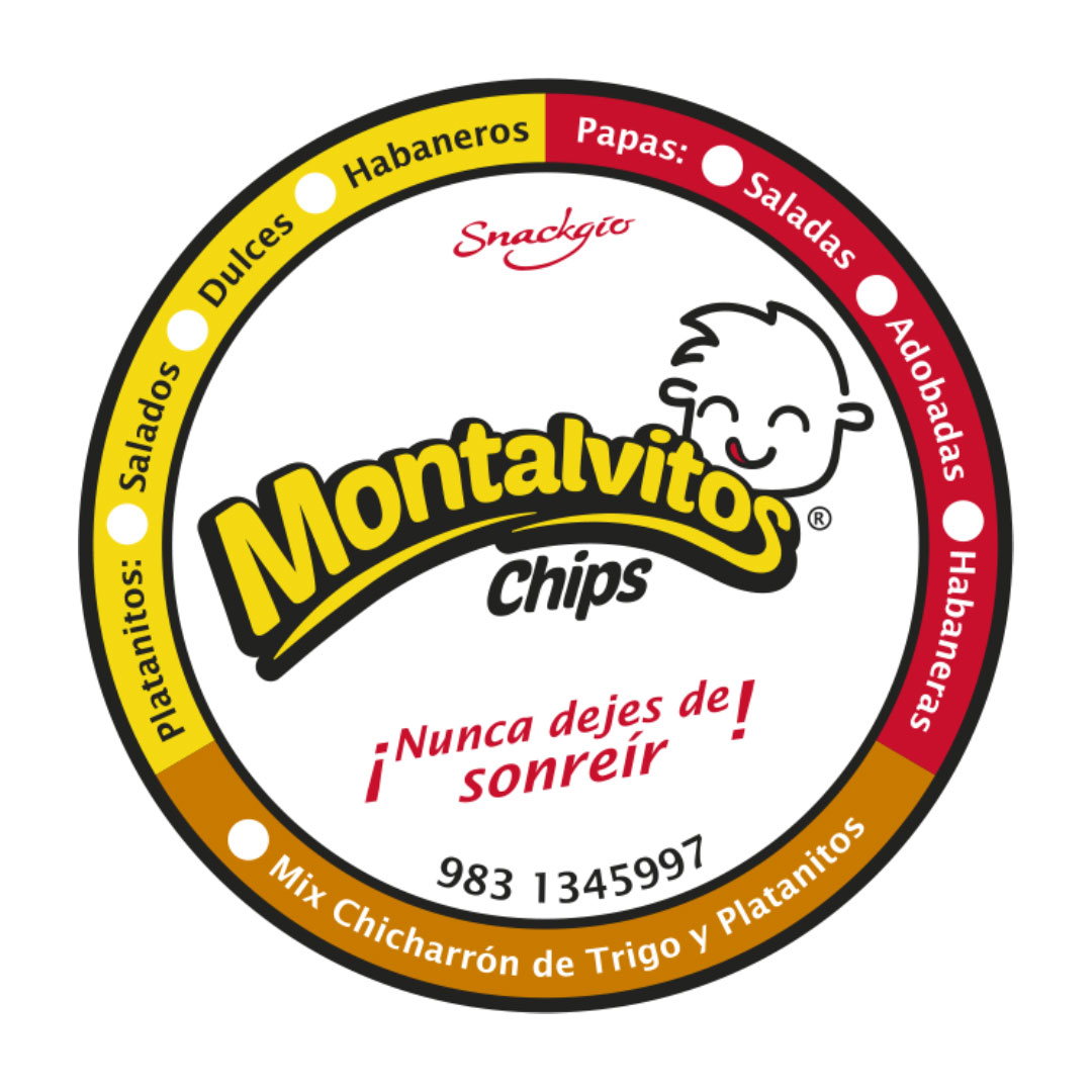 Montalvo Chips, Diseño y Fabricación de Etiquetas Autoadhesivas